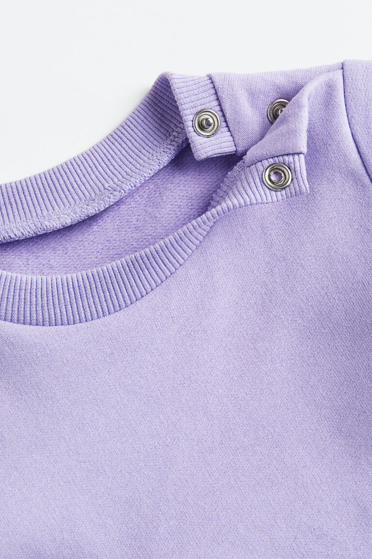 Cotton sweatshirt dress