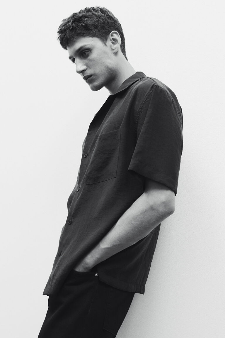 Regular Fit Lyocell-blend resort shirt