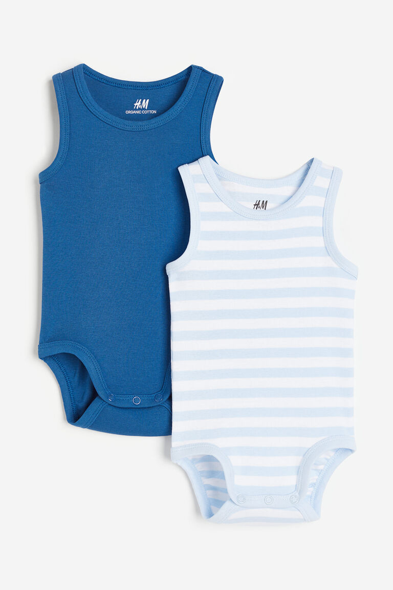 2pack sleeveless cotton bodysuits