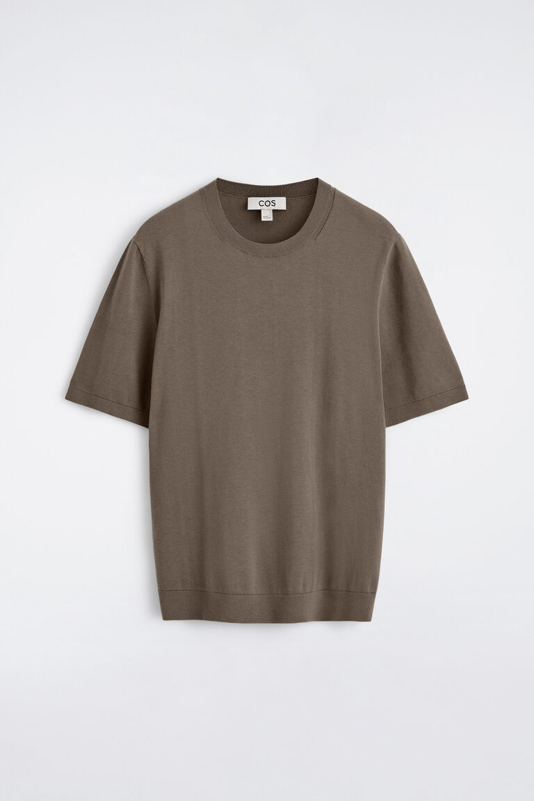 KNITTED COTTON T-SHIRT