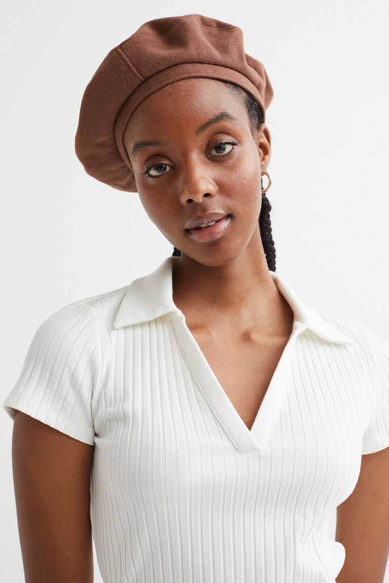 Collared jersey dress