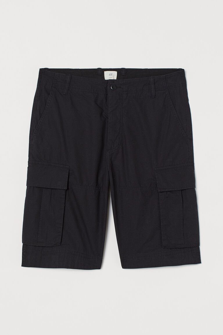 Cotton cargo shorts