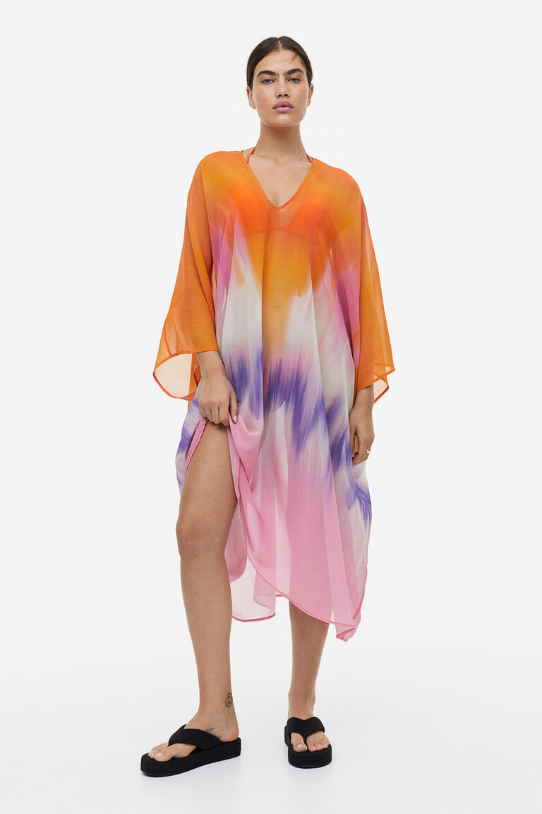Chiffon beach kaftan
