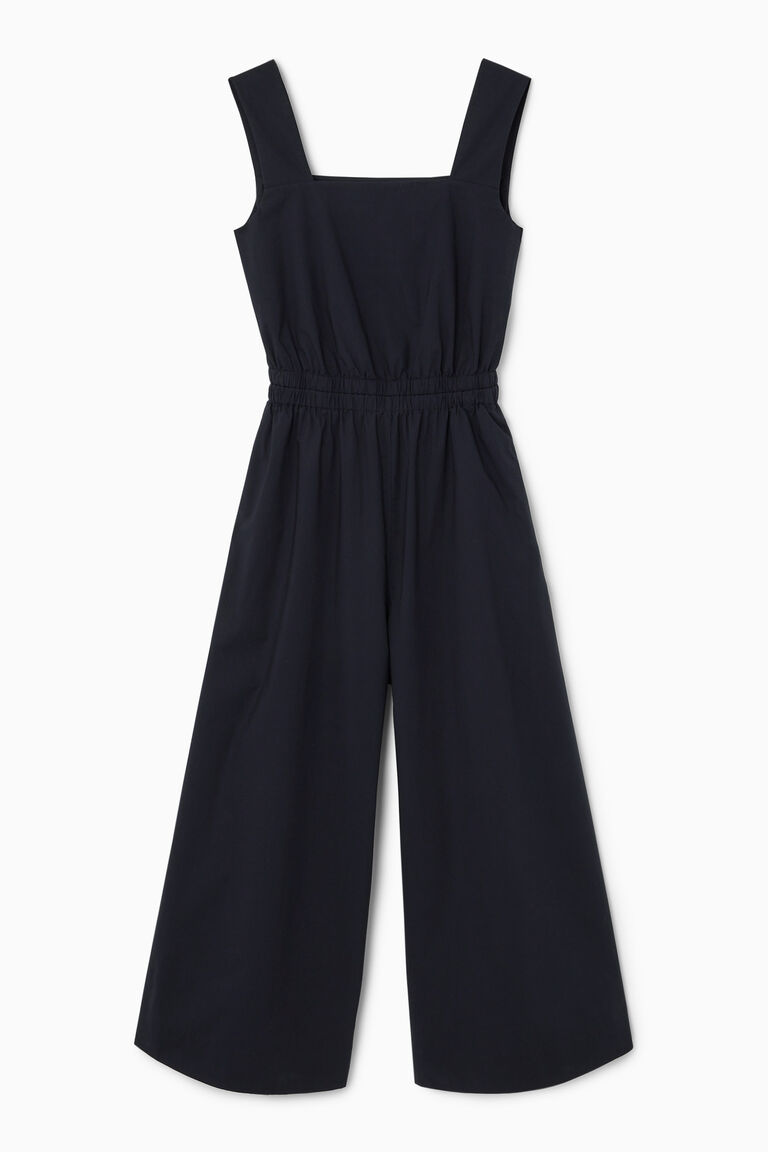 GATHERED OPEN-BACK JUMPSUIT