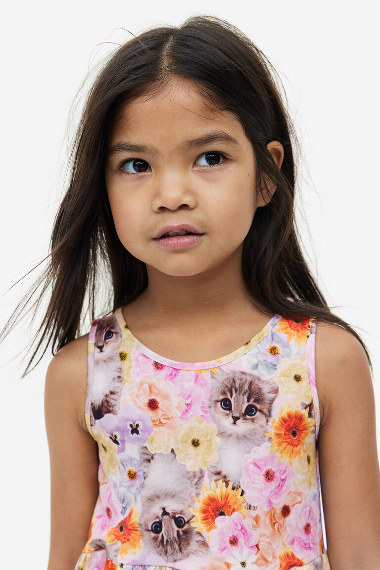 Patterned cotton dress