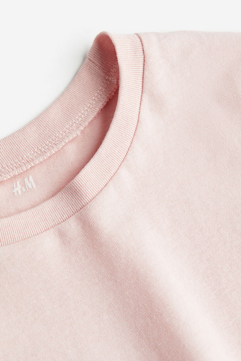 CC Knitted T-Shirt Pink Cotton