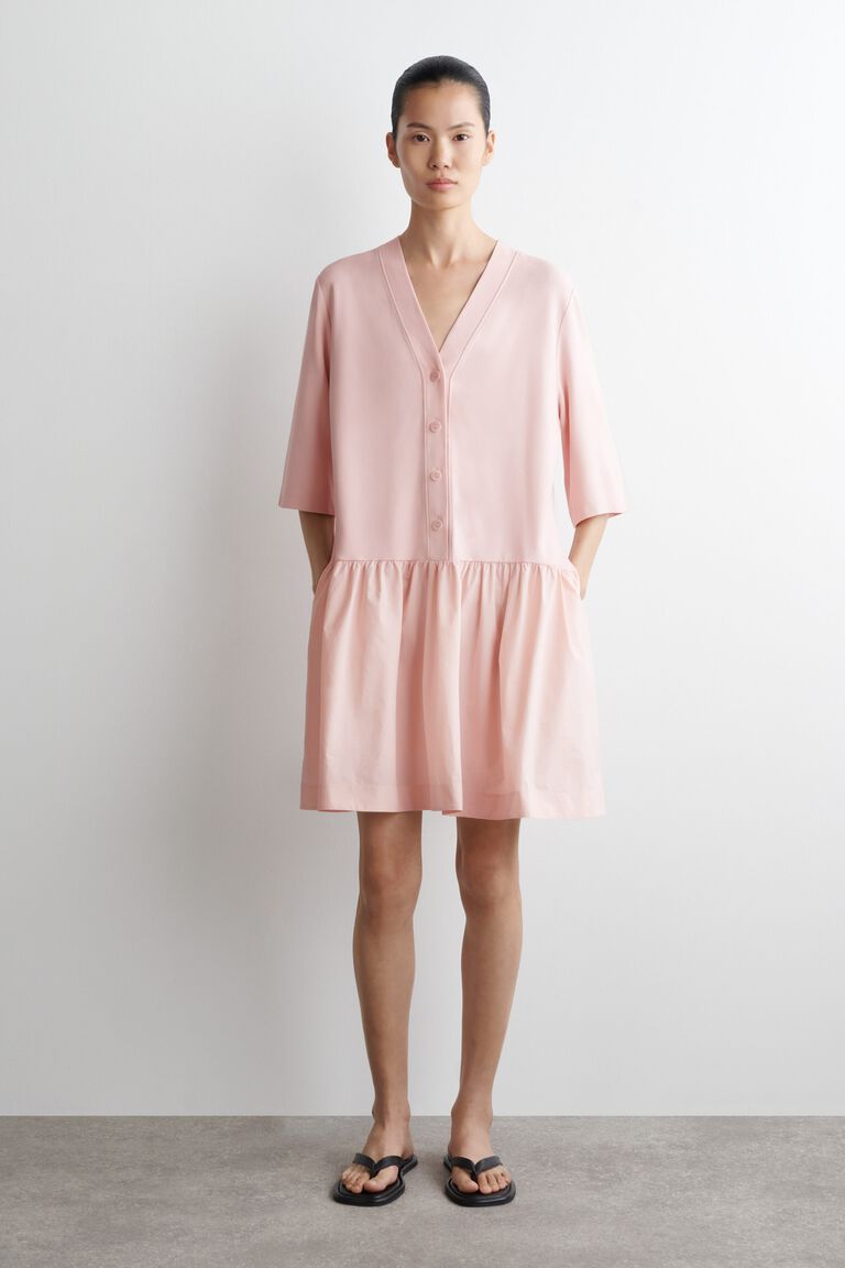 CARDIGAN A-LINE MINI DRESS