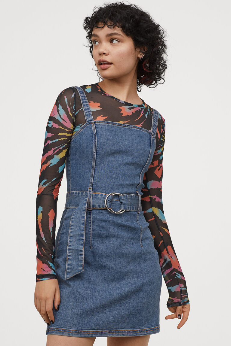 jeans dress h&m