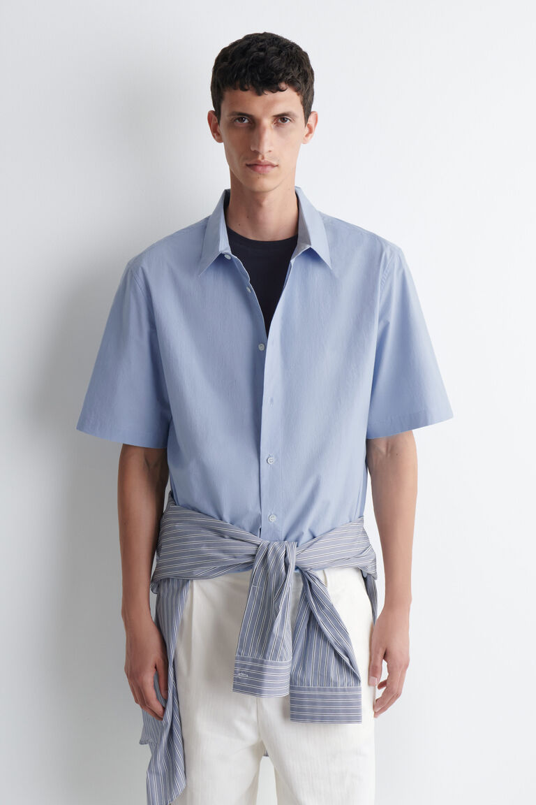 RELAXED COTTON SHORT-SLEEVED SHIRT