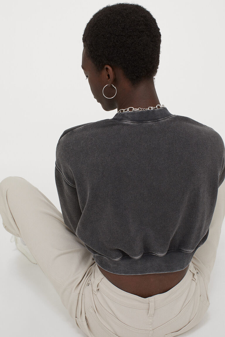 Cropped sweatshirt