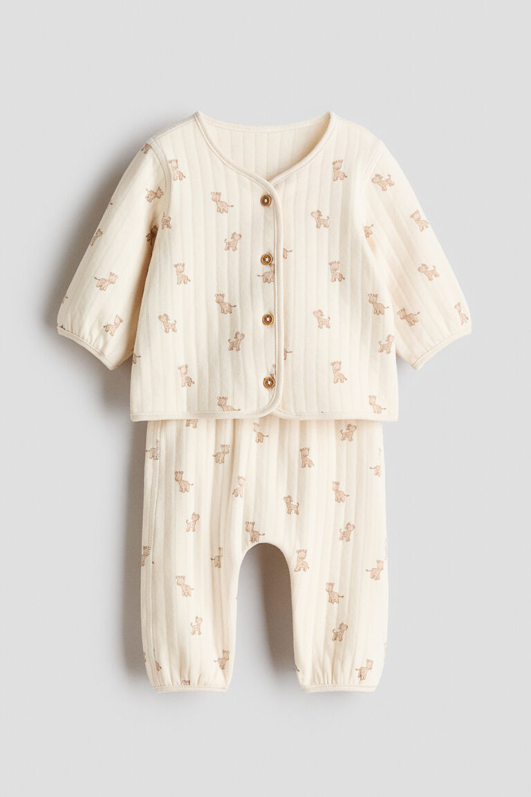 2-piece quilted jersey set