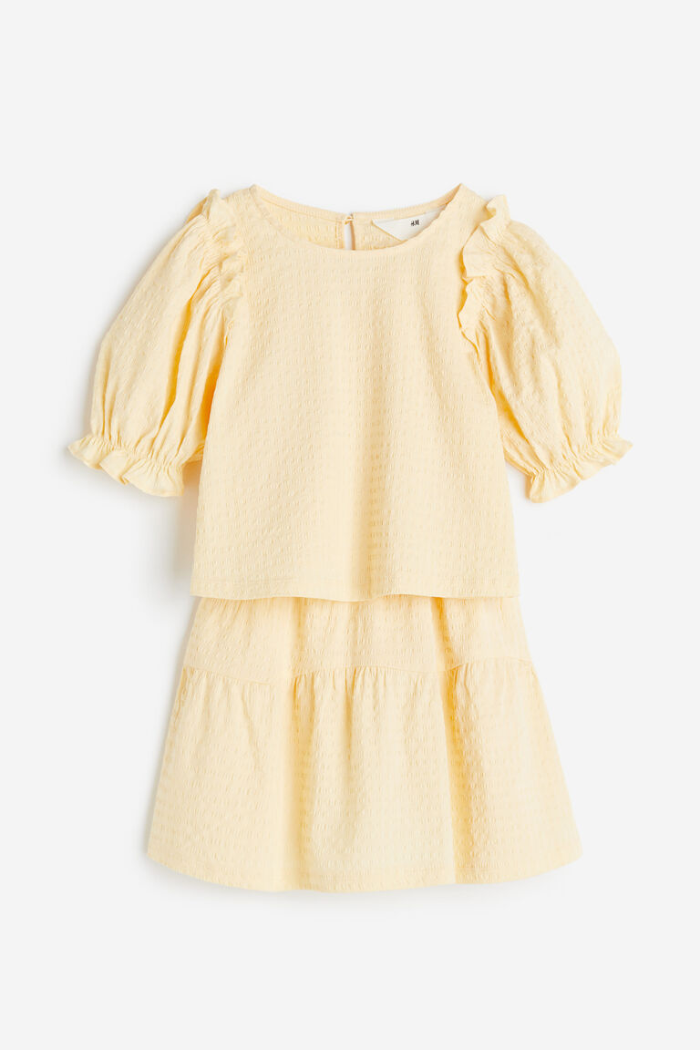 Two Piece Set - Blouse and Bloomers