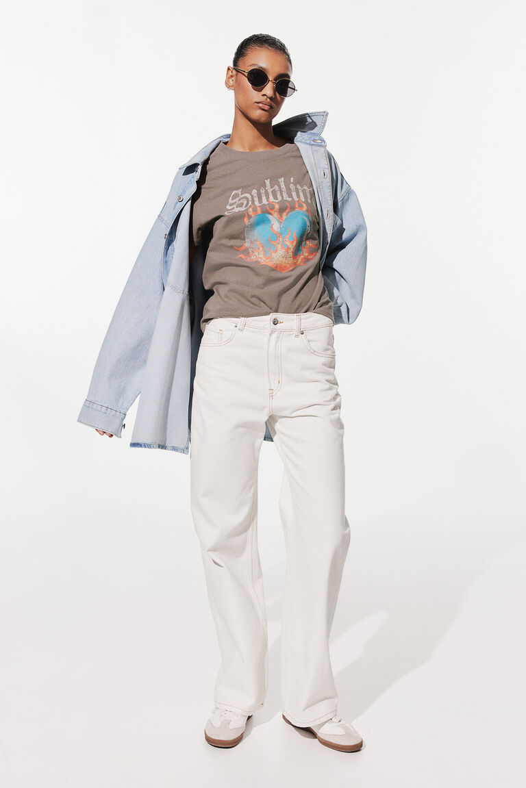 Tシャツ・カットソー HUECLOSET Cool Ever Muscle Fit Denim Shirt Men's Long-sleeved denim shirt | The Kooples