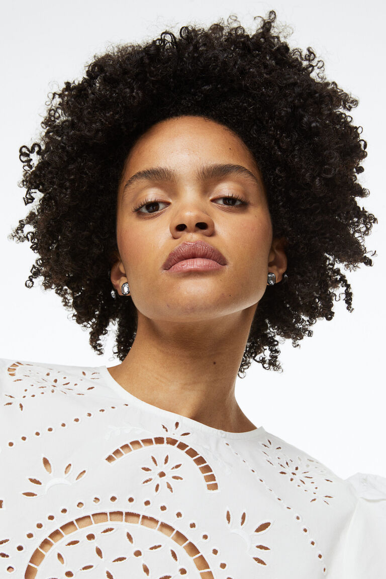 Broderie Anglaise Blouse White 1 2