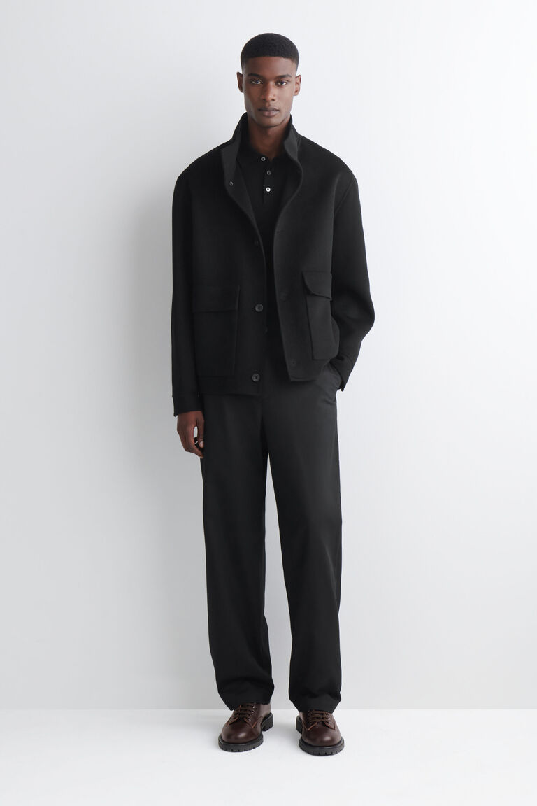 กางเกงชิโน่ผ้าฝ้ายทรงขากระบอกตรง