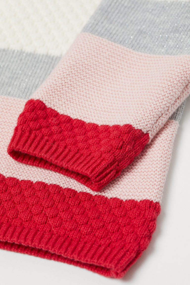 Knitted cotton jumper