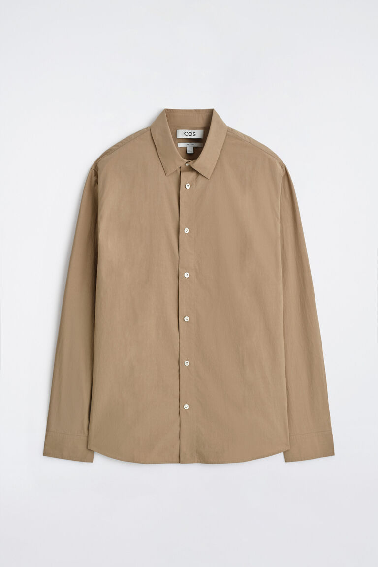 RELAXED PIMA COTTON-POPLIN SHIRT