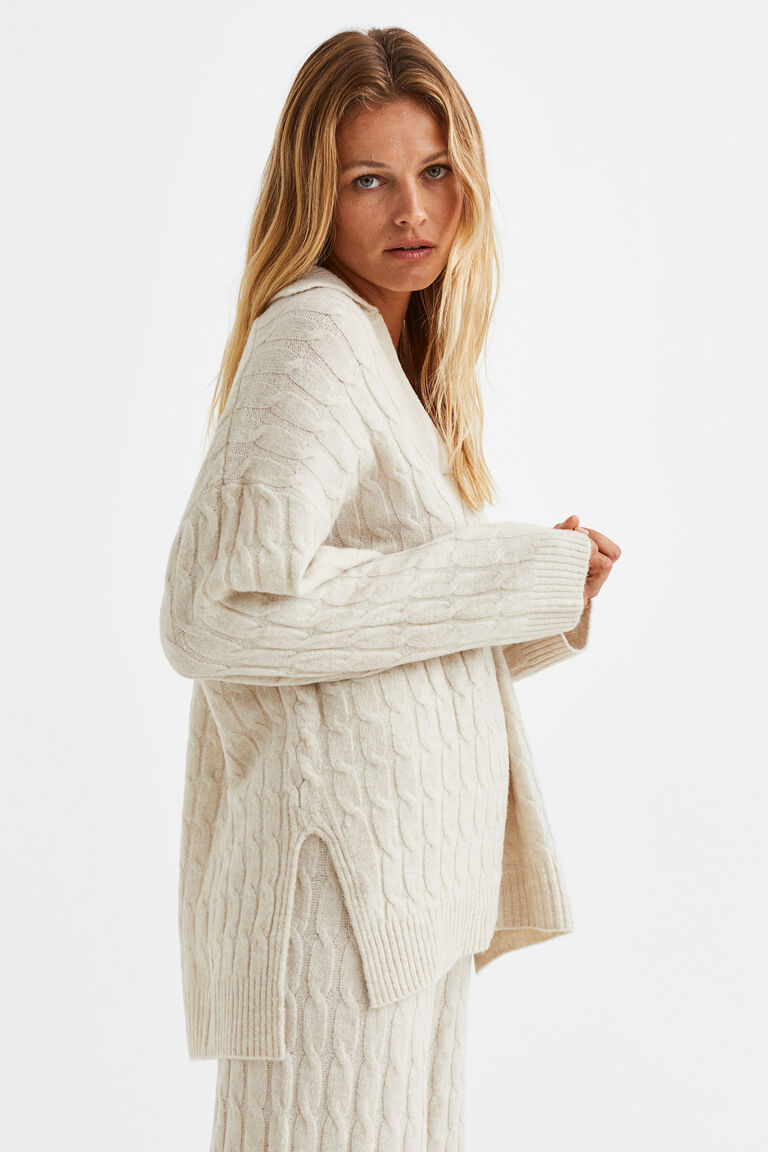 Cableknit jumper
