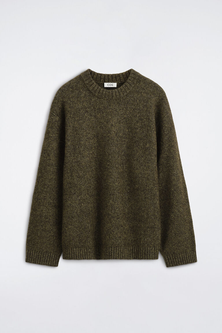 OVERSIZED ALPACA-BLEND CREW-NECK JUMPER