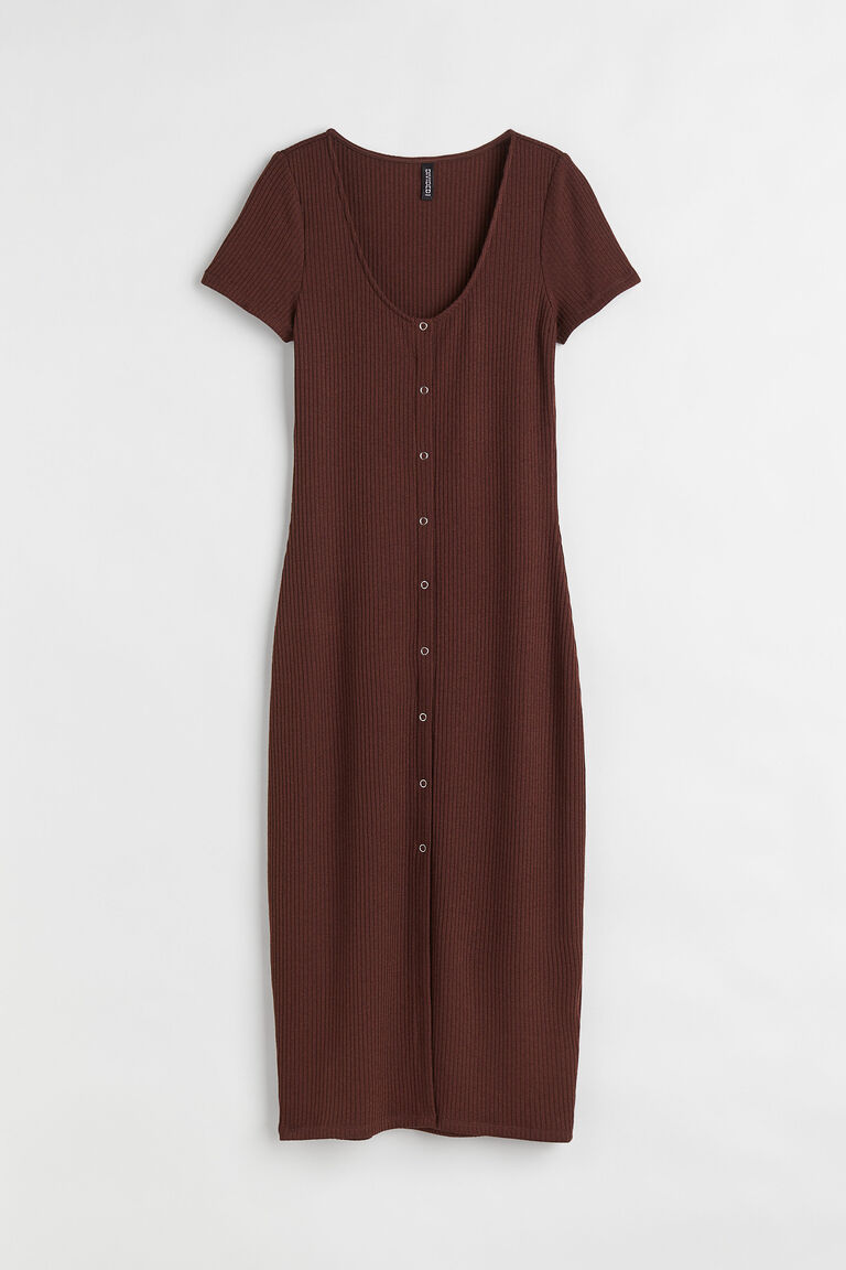 Ribbed jersey dress