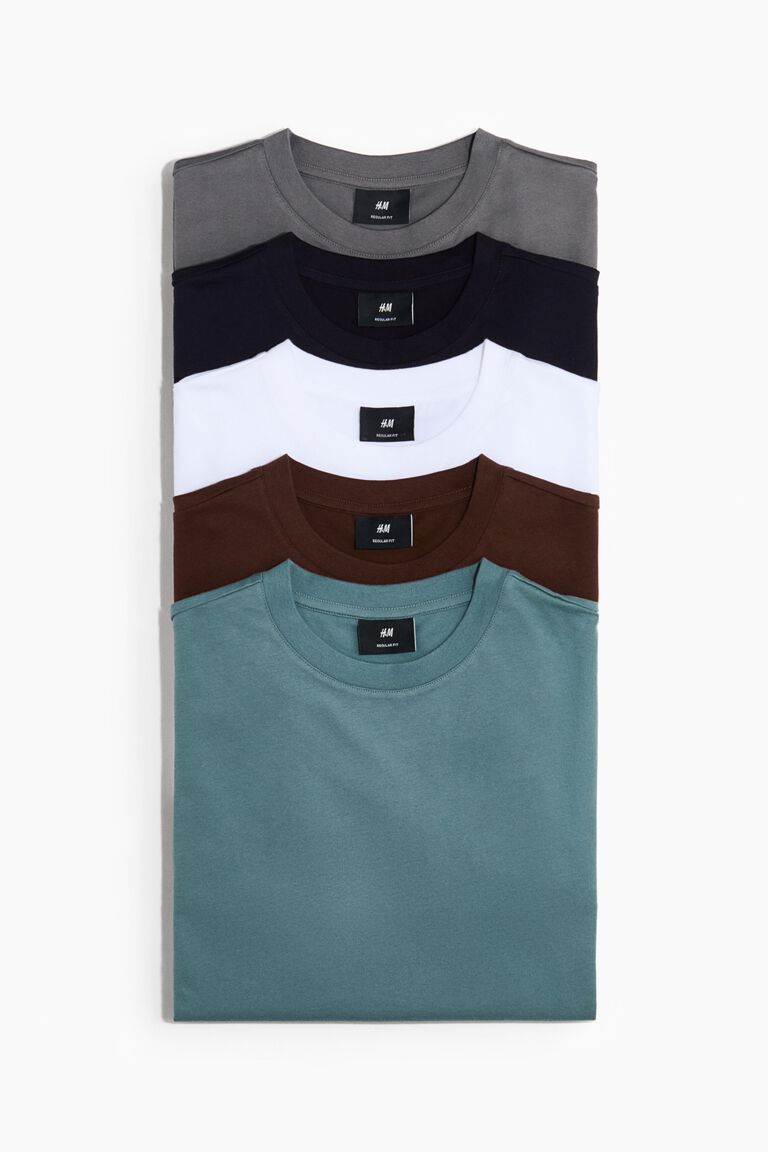 5-pack Regular Fit T-shirts