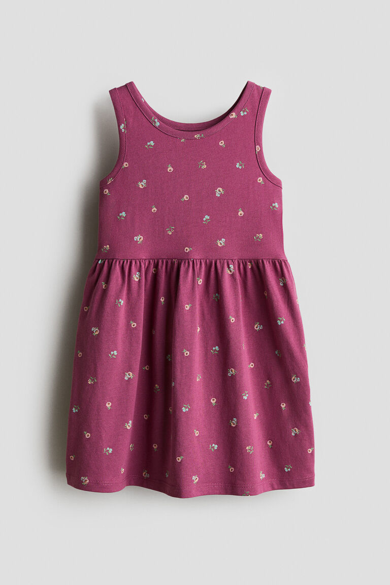 Patterned cotton dress