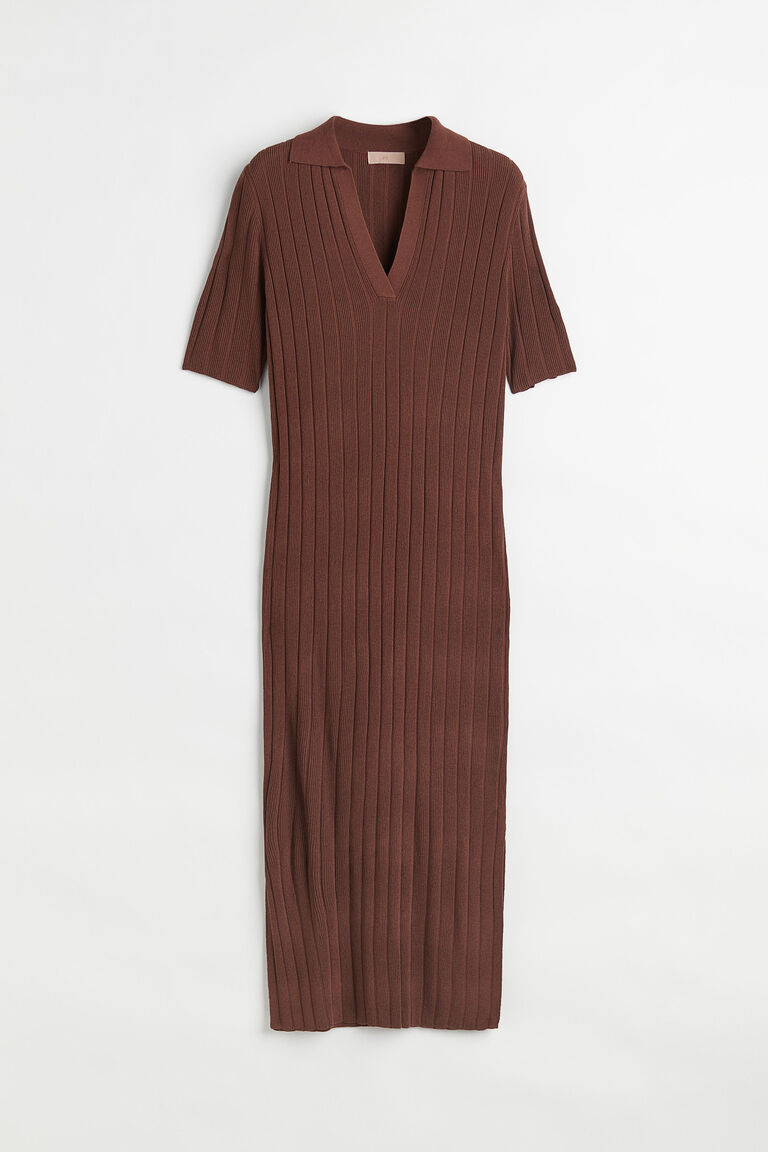 NOM-D ribbed printed dress