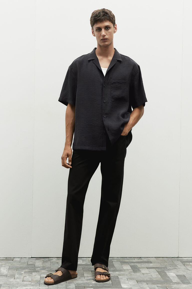 Regular Fit Lyocell-blend resort shirt