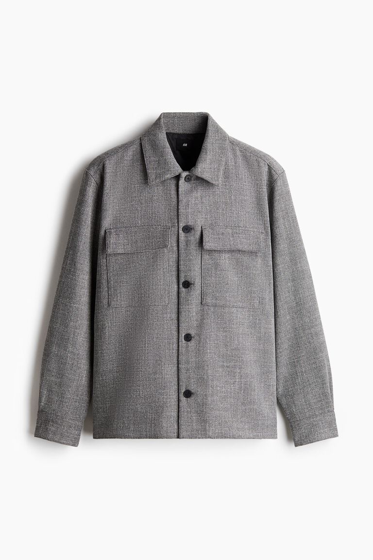 【極美品】HUMAN MADE WOOL OVERSHIRT L 黒グレー Motion Wool Overshirt | MEN | Theory [セオリー] 公式通販サイト