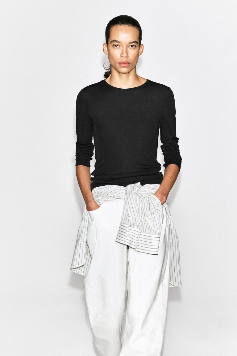 COTTON LONG-SLEEVED TOP