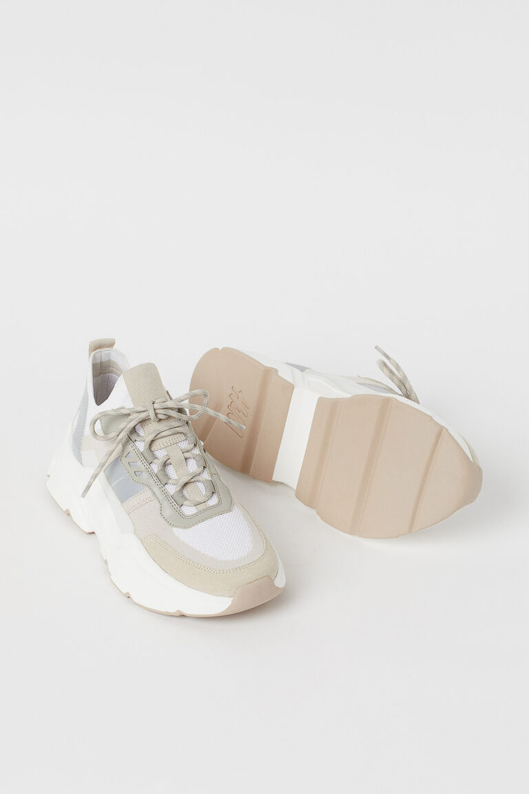 coloured chunky trainers