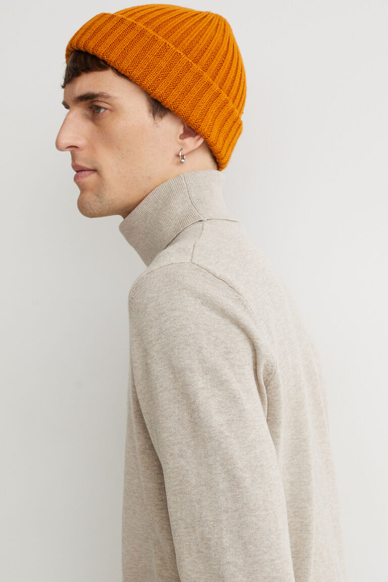 Slim Fit Fineknit poloneck jumper