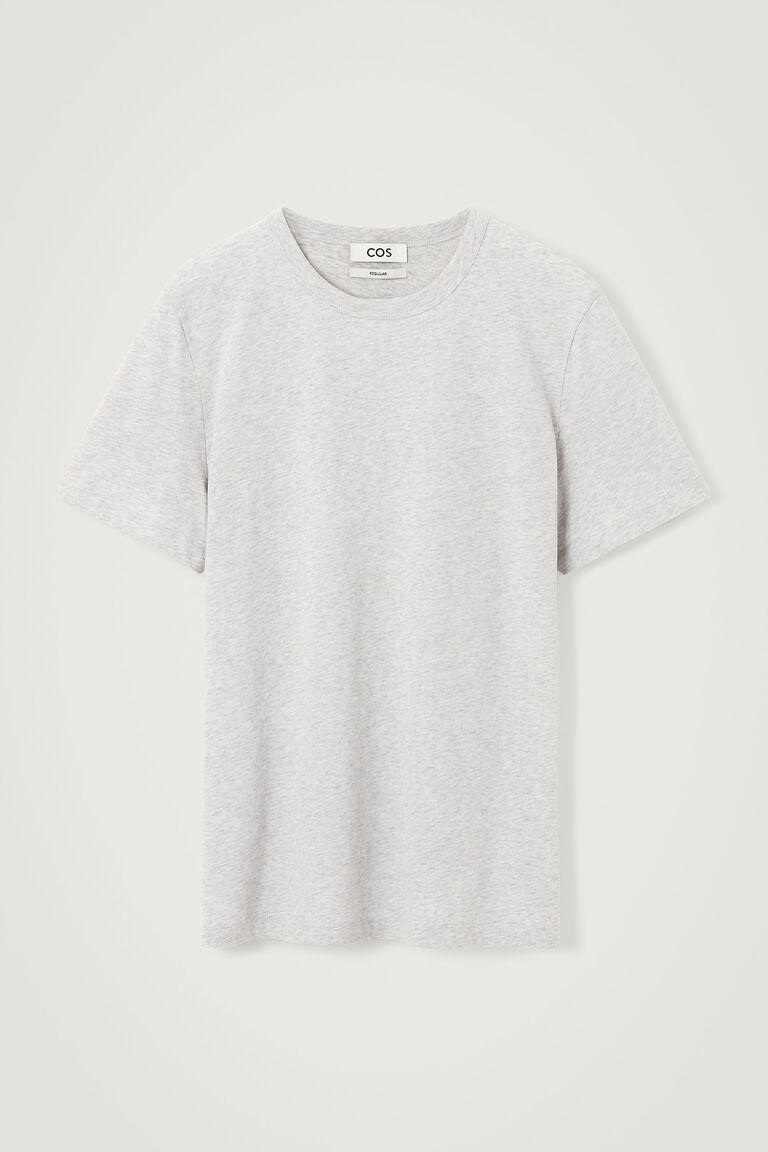 REGULAR BRUSHED-COTTON T-SHIRT