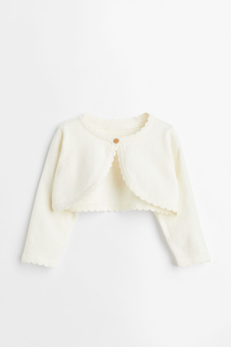 Scallop Edge Knit Bolero