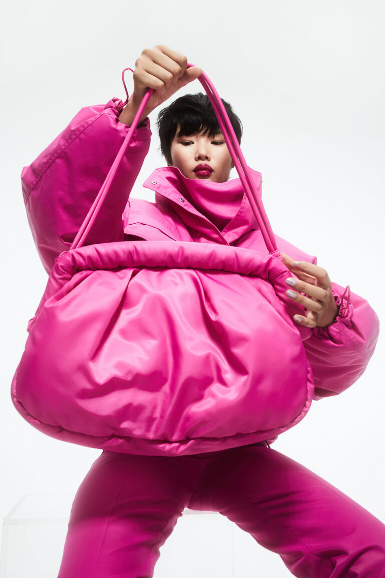 Large padded shoulder bag