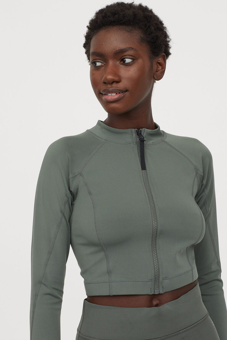 Cropped track jacket