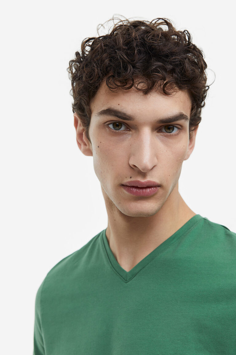 Slim Fit Vneck Tshirt