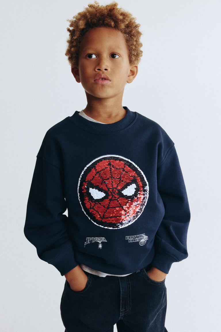 Oversized printed sweatshirt