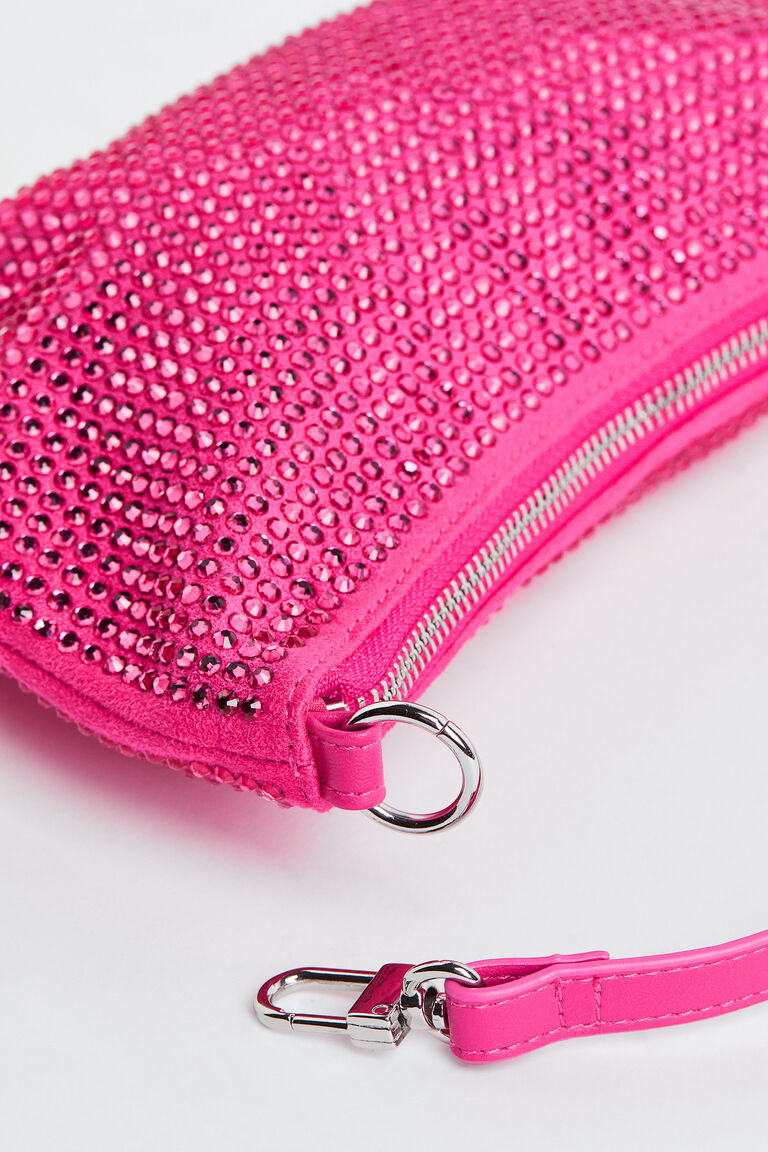 Rhinestoneembellished shoulder bag