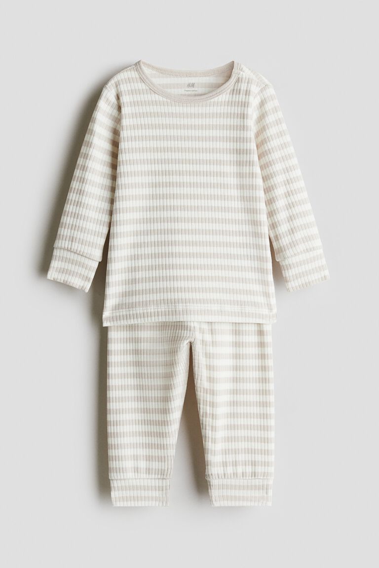 Ribbed cotton set