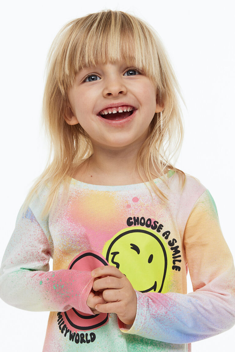 Patterned cotton dress