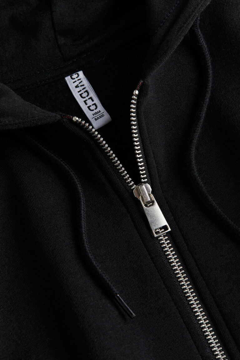 Zip Front Cropped Hoodie with Long Sleeves and Thumb Holes