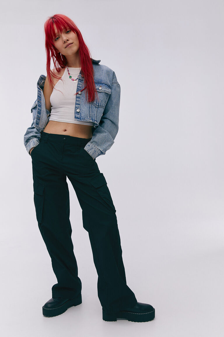 h and m cargo trousers womens