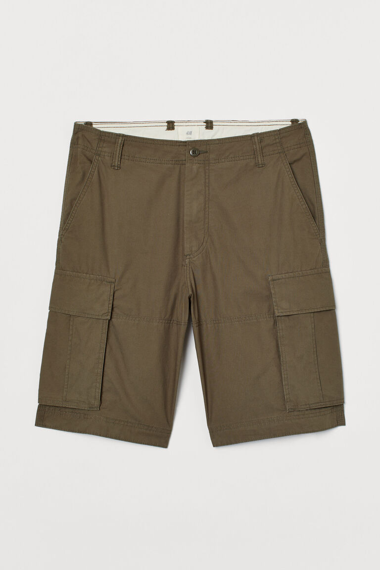 Cotton cargo shorts