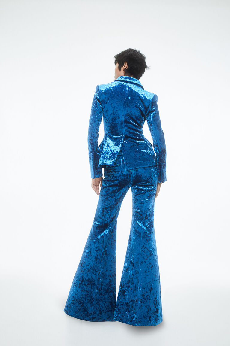 Volume Crushed Cotton Trousers main image 1