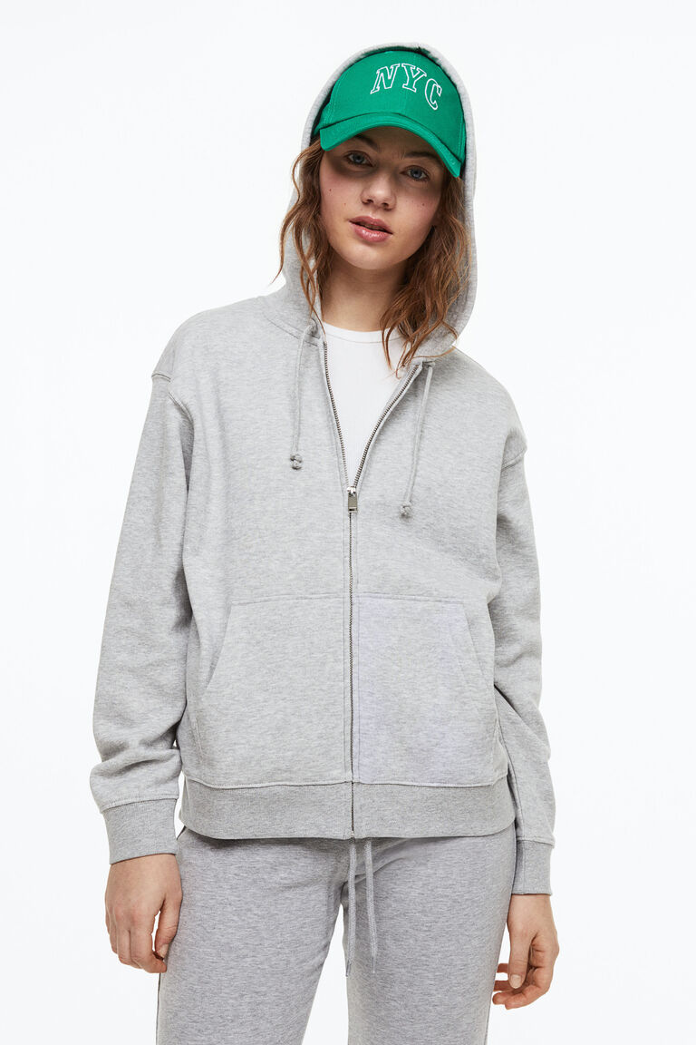 Zip-through hoodie