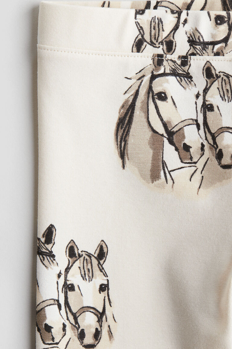 Printed jersey leggings