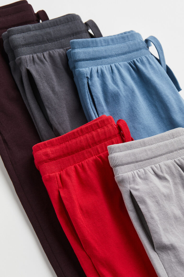 5pack cotton jersey joggers