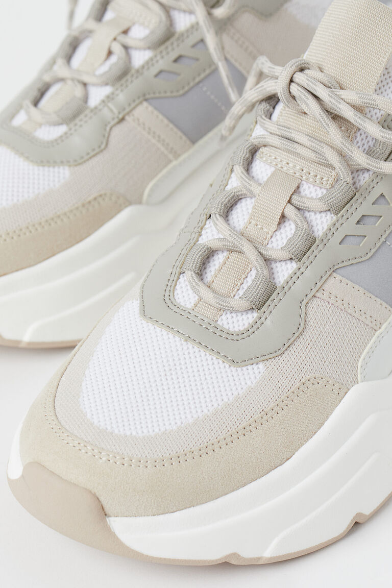 coloured chunky trainers