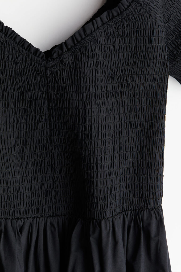 Smocked Off Shoulder Dress